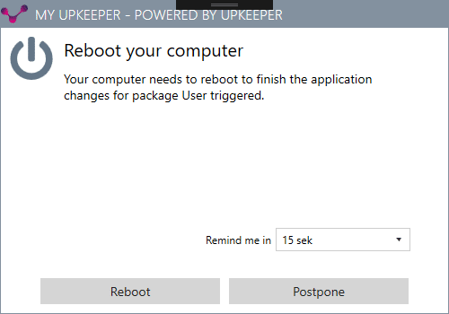 upKeeper Reboot